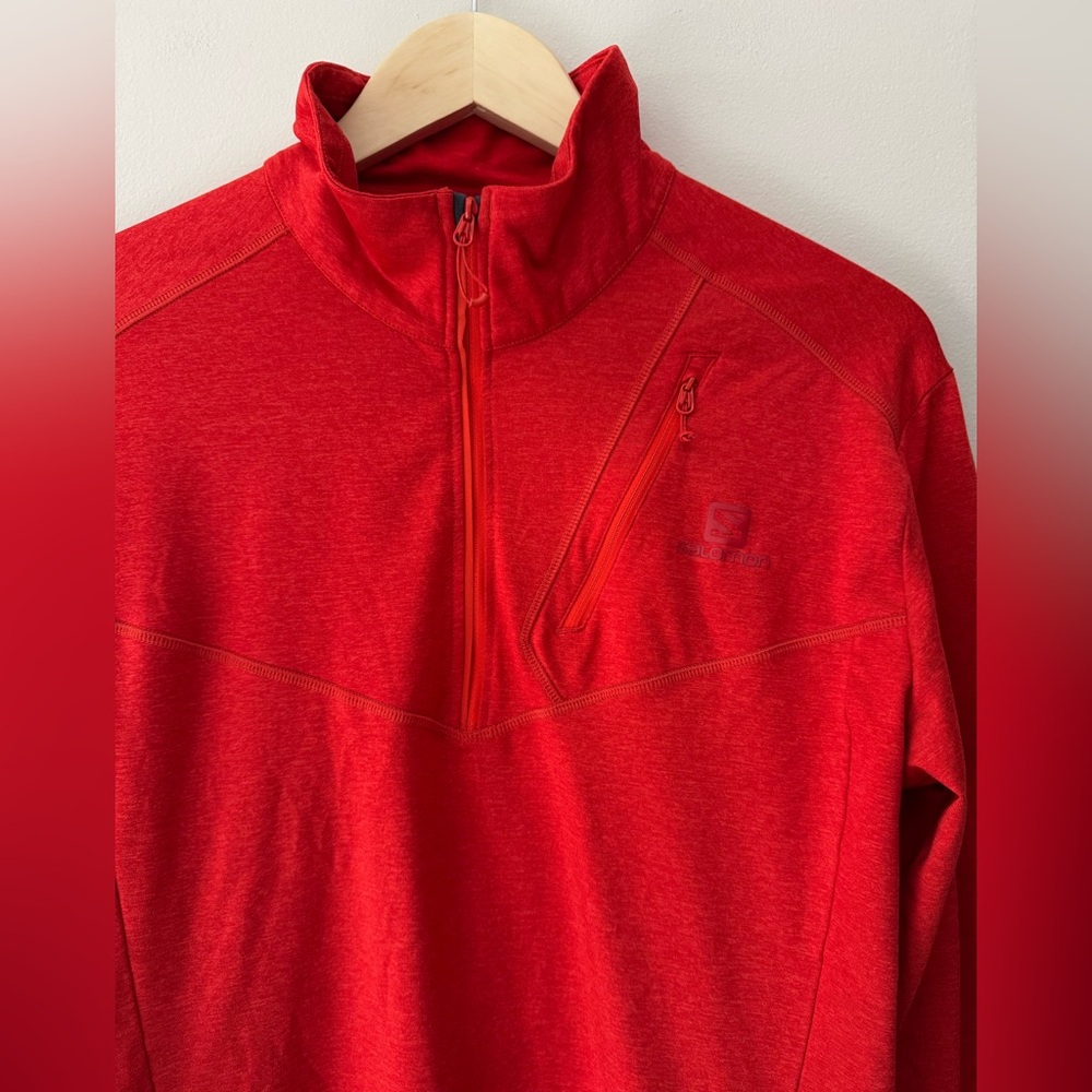 Salomon Discovery Half Zip Performance Fleece Pul… - image 3